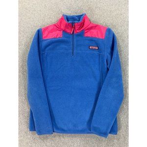 Vineyard Vines Blue Fleece with Pink Accents